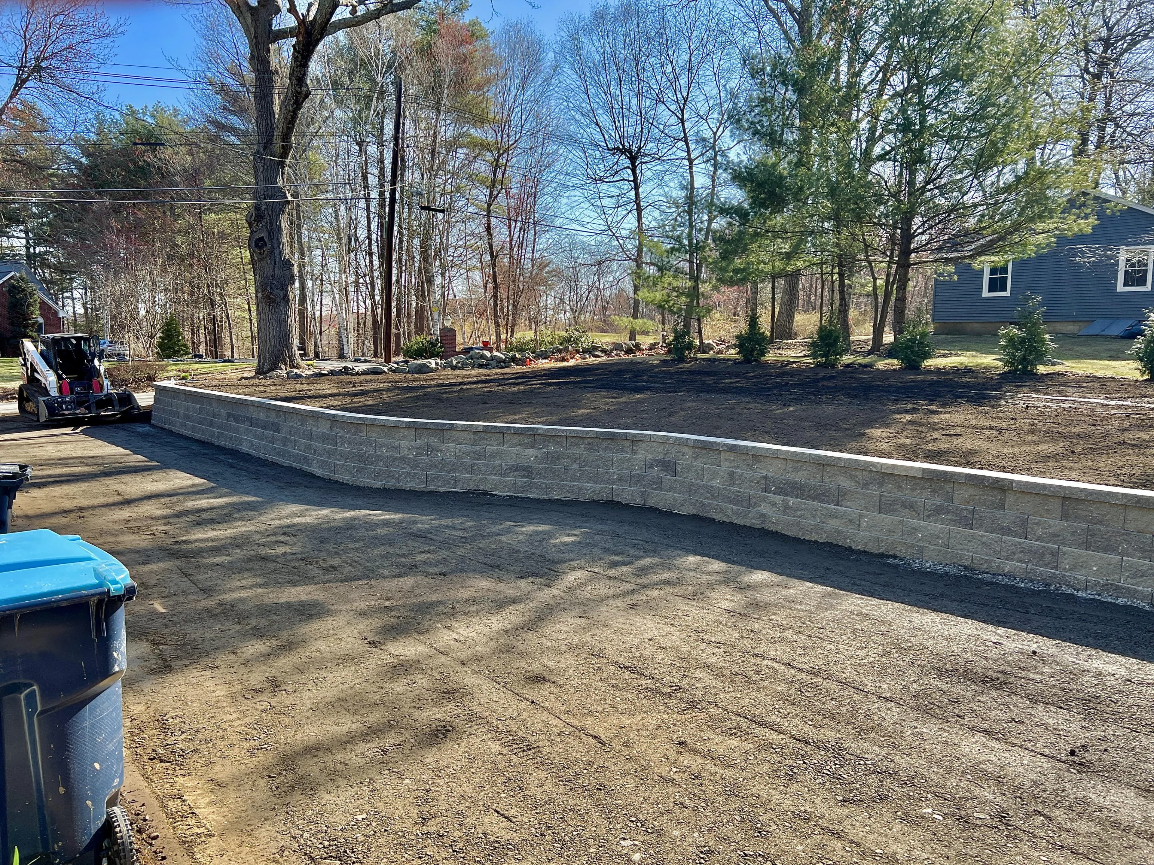 After retaining wall transformation