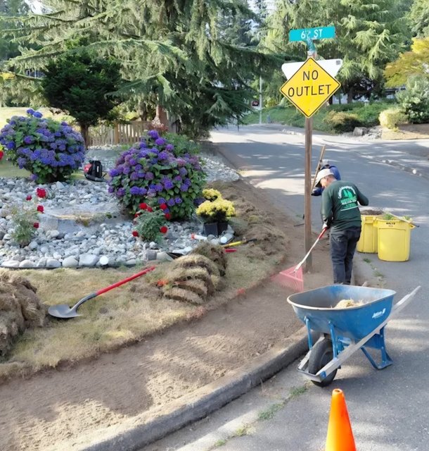 landscape installation work