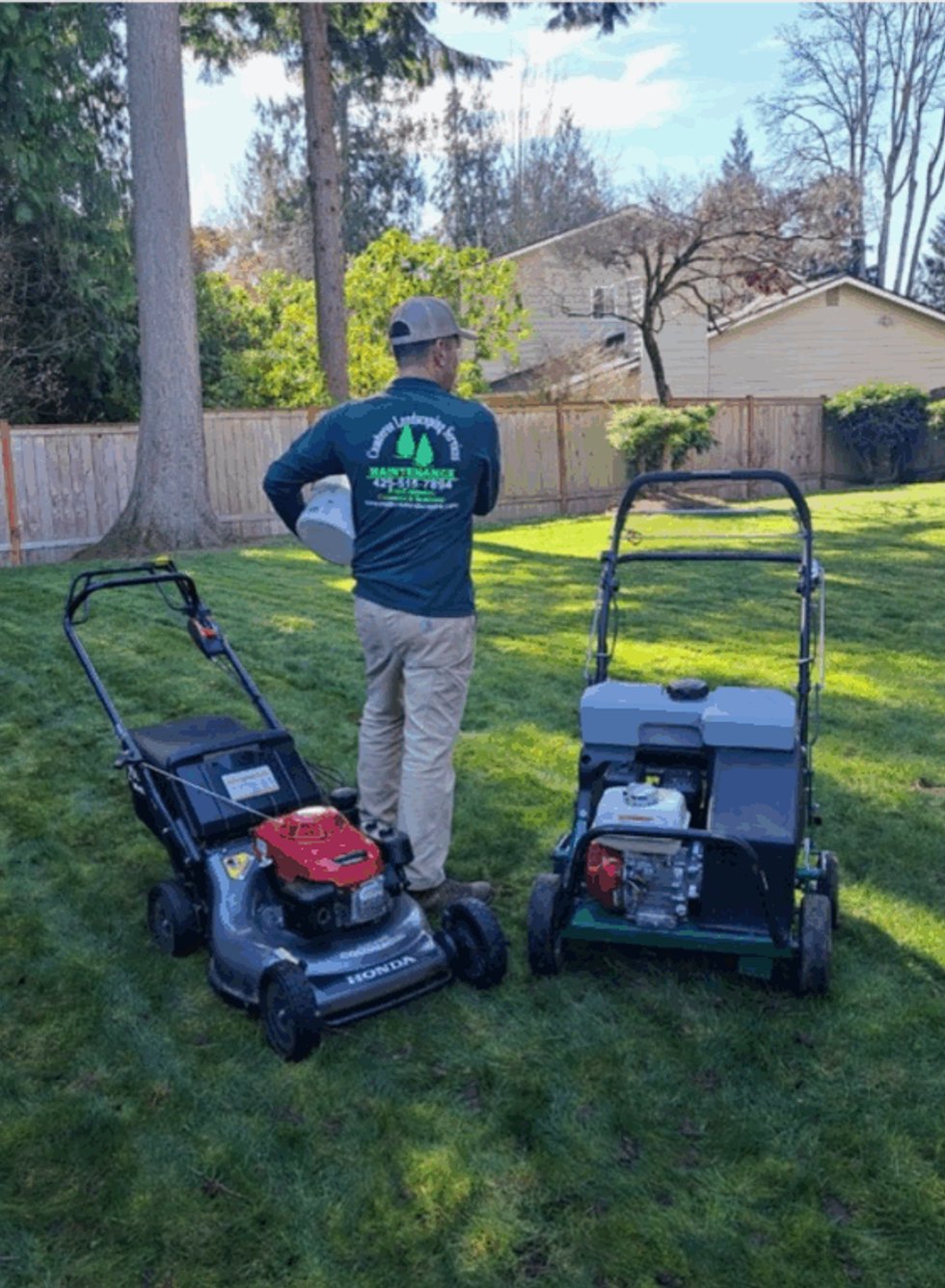 Professional lawn mowing service in Mukilteo
