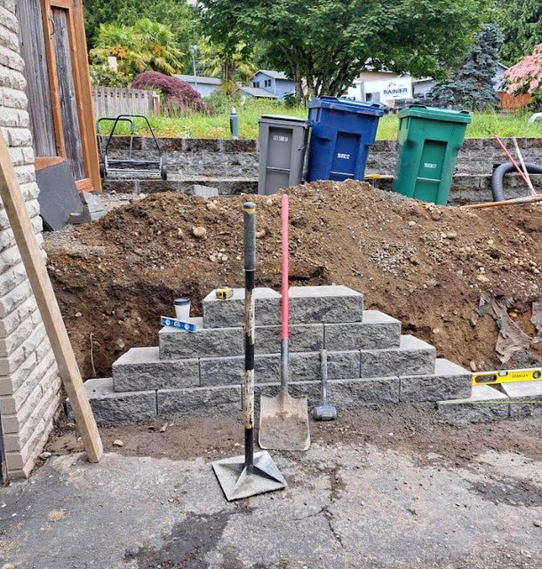 retaining wall project