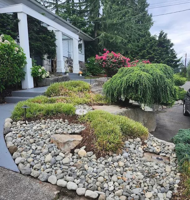 stone garden arrangement